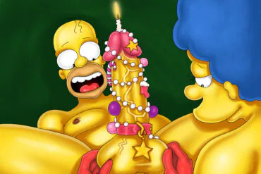 simpsons cartoon bondage christmas porn comics